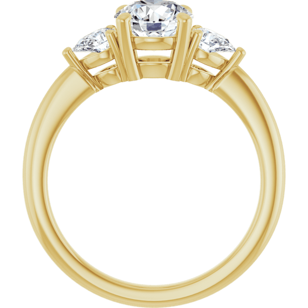 Three-Stone Engagement Ring - Round Cut