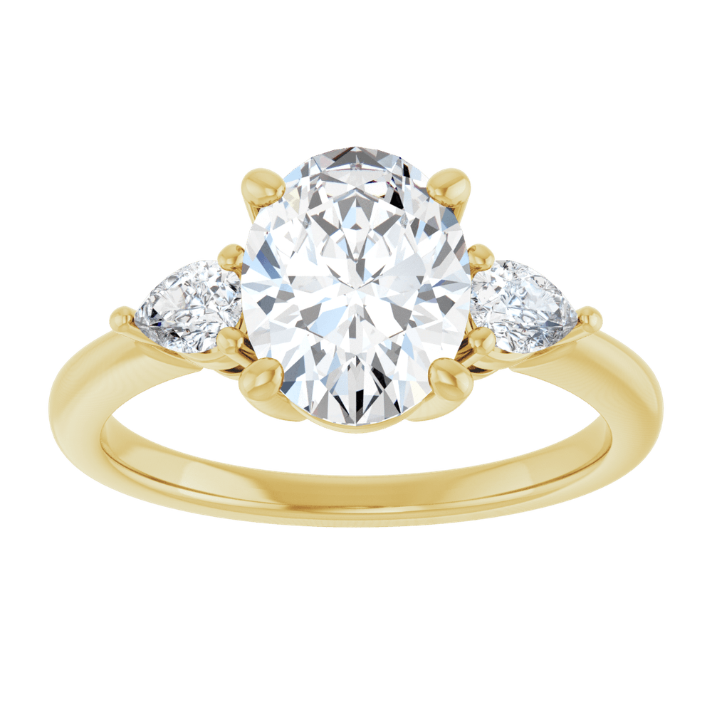 Lumière du Palais Royal, Oval Diamond Engagement Ring