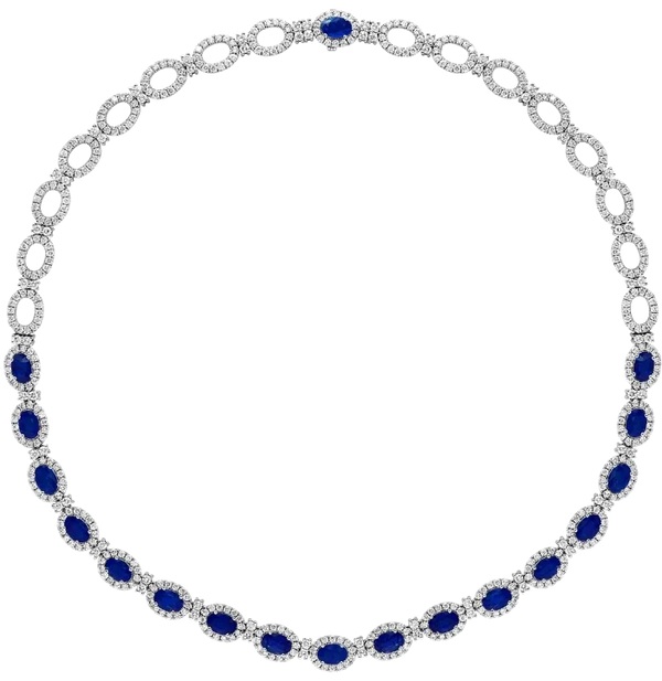 Source de Cluny, Sapphire & Diamonds Necklace