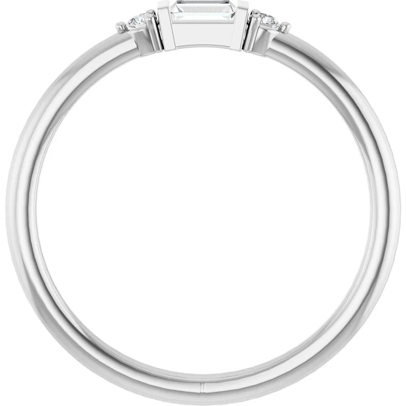 Éclat de Versailles, Diamond Baguette Stackable Ring