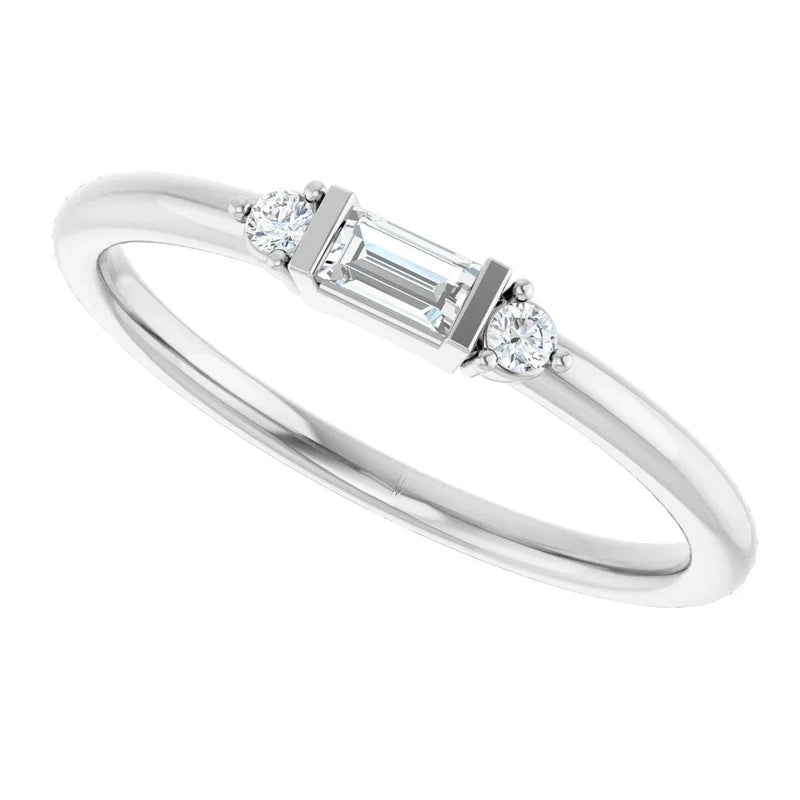 Éclat de Versailles, Diamond Baguette Stackable Ring