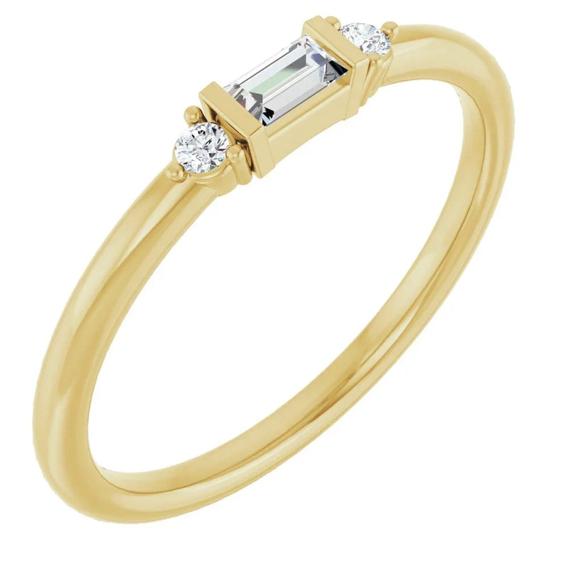 Éclat de Versailles, Diamond Baguette Stackable Ring