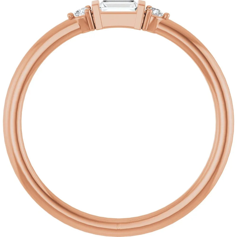 Éclat de Versailles, Diamond Baguette Stackable Ring