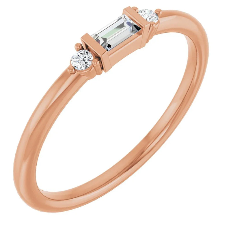 Éclat de Versailles, Diamond Baguette Stackable Ring