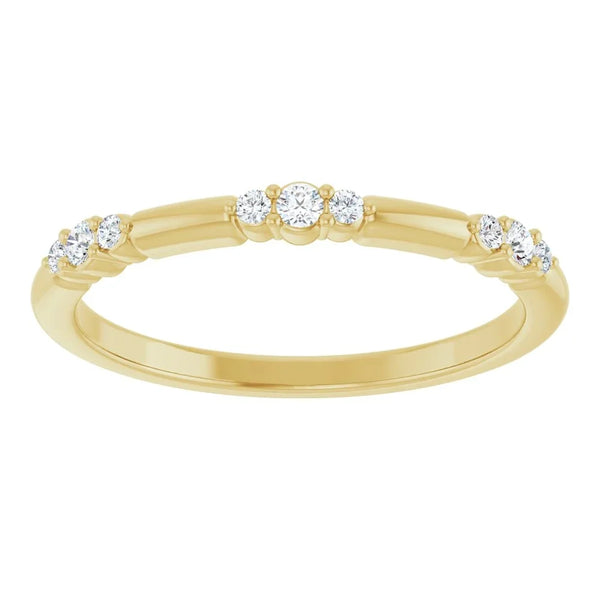 Rosée De La Seine, Yellow Gold Diamond Stackable Ring