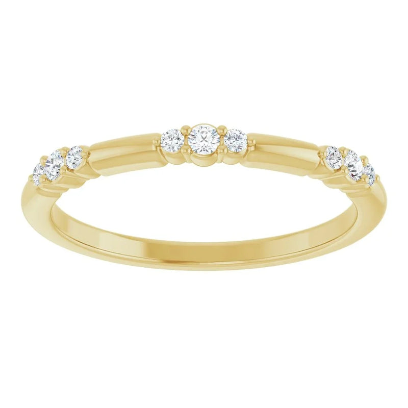 Rosée De La Seine, Yellow Gold Diamond Stackable Ring