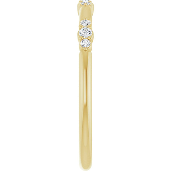 Rosée De La Seine, Yellow Gold Diamond Stackable Ring