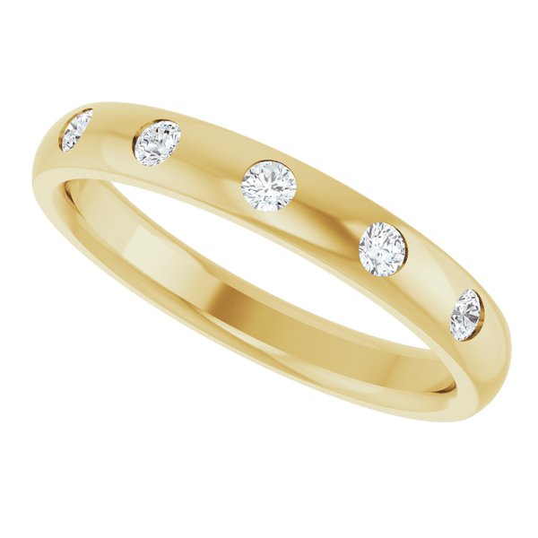 Five-Stone Anniversary Band - 1.5mm Natural Diamond
