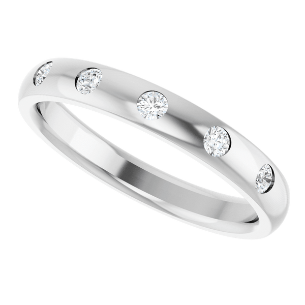 Five-Stone Anniversary Band - 1.5mm Natural Diamond