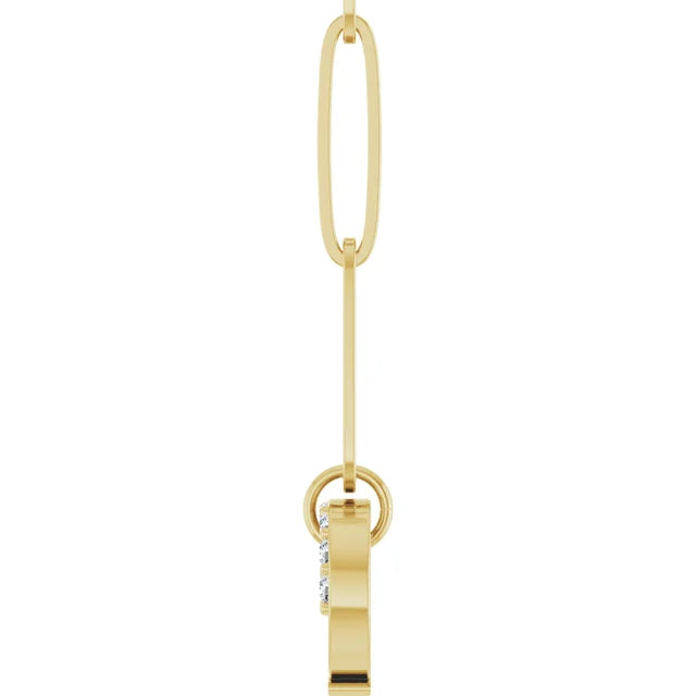 Natural Diamond Charm Necklace