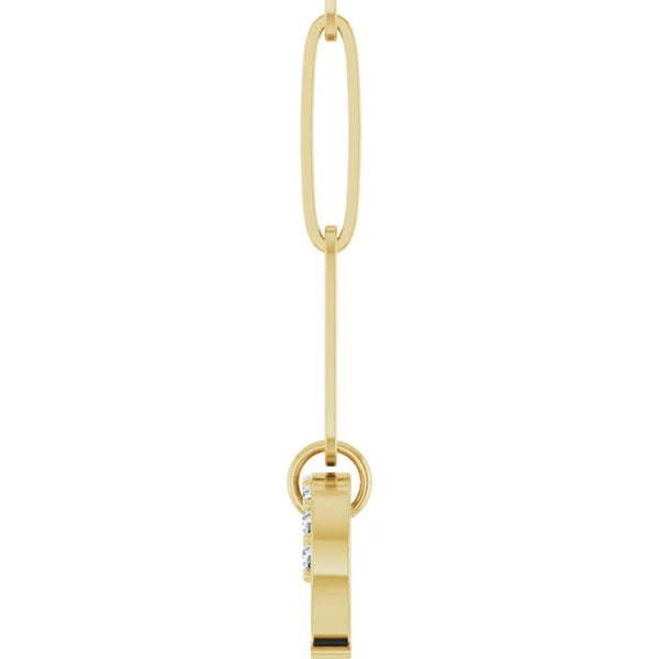Natural Diamond Charm Necklace