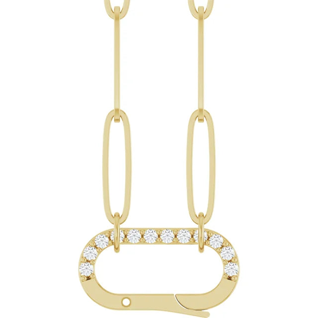Natural Diamond Charm Necklace