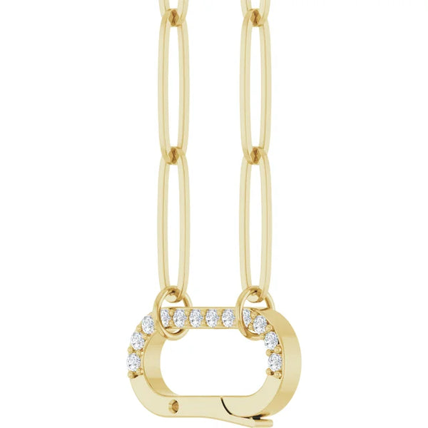 Natural Diamond Charm Necklace