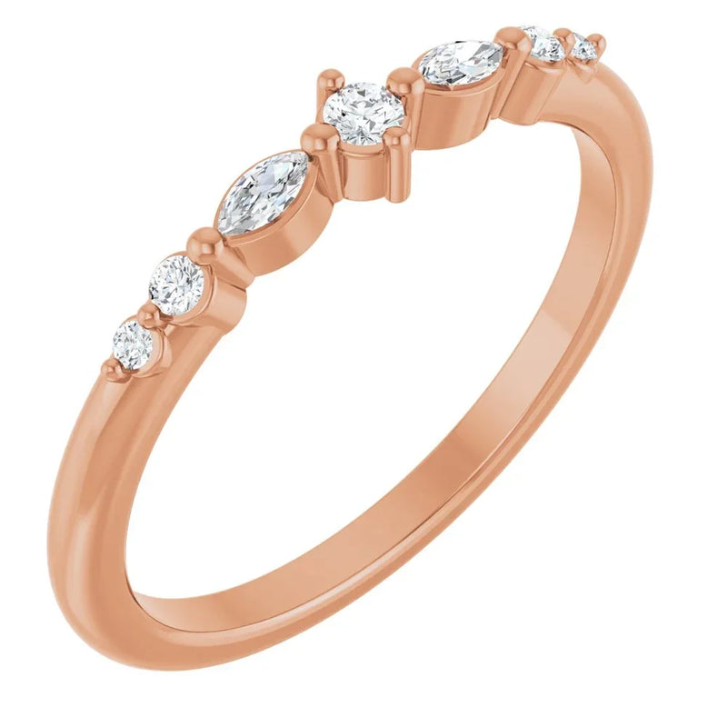 Éclat de Montmartre, Diamond Marquise Stackable Ring