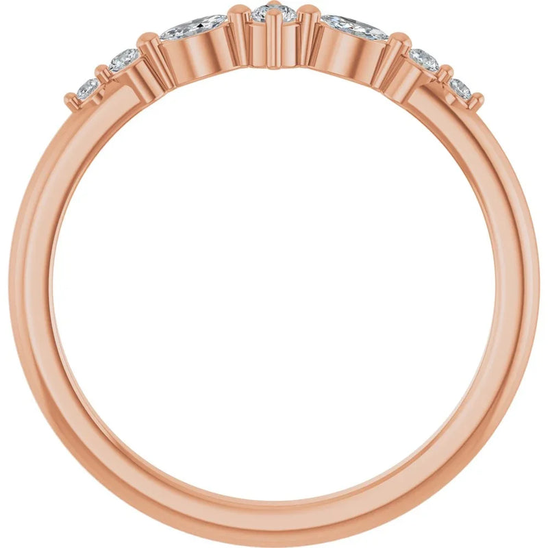 Éclat de Montmartre, Diamond Marquise Stackable Ring