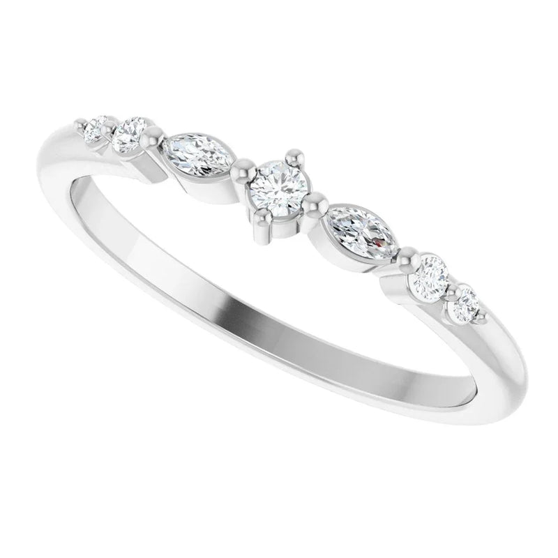 Éclat de Montmartre, Diamond Marquise Stackable Ring