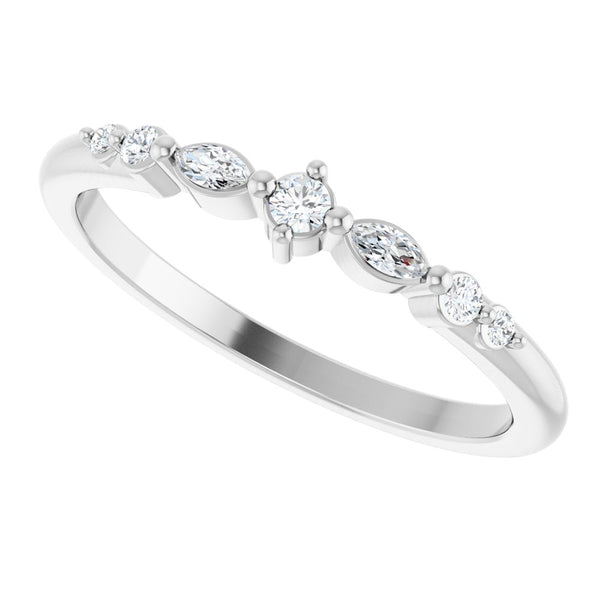 Éclat de Montmartre, Diamond Marquise Stackable Ring