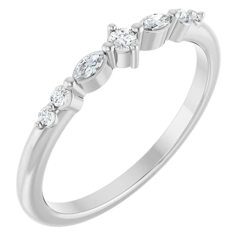 Éclat de Montmartre, Diamond Marquise Stackable Ring