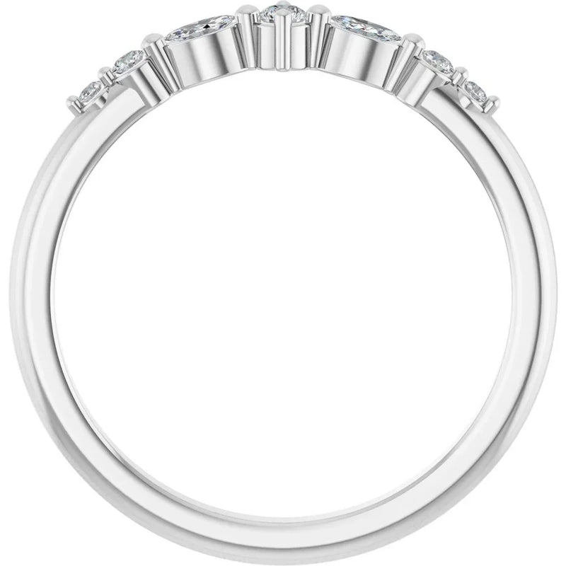 Éclat de Montmartre, Diamond Marquise Stackable Ring
