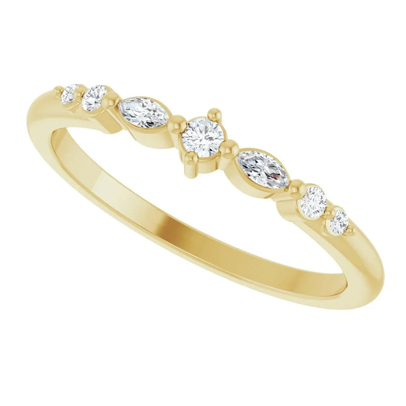 Éclat de Montmartre, Diamond Marquise Stackable Ring
