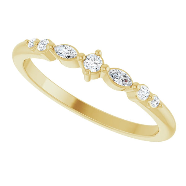 Éclat de Montmartre, Diamond Marquise Stackable Ring