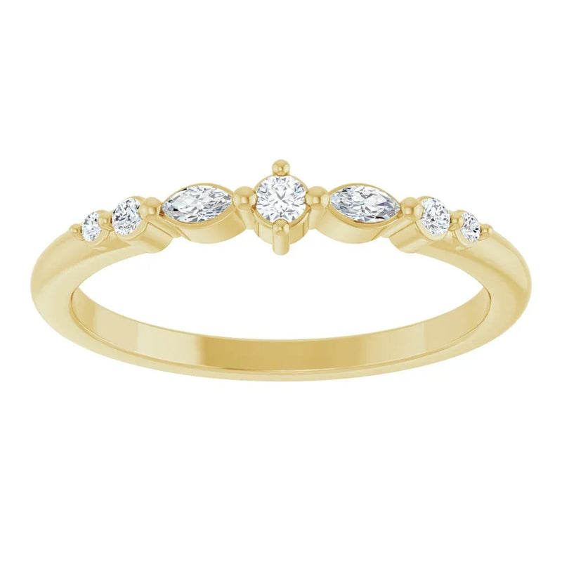Éclat de Montmartre, Diamond Marquise Stackable Ring