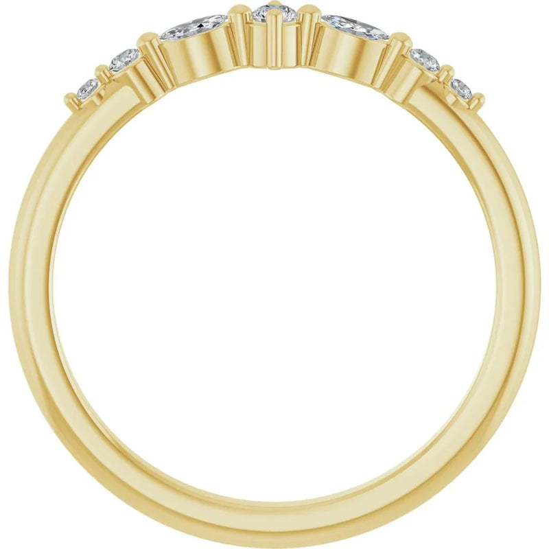 Éclat de Montmartre, Diamond Marquise Stackable Ring