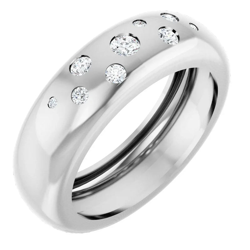Scintille de Montmartre, Lab-Grown Diamond Band Ring
