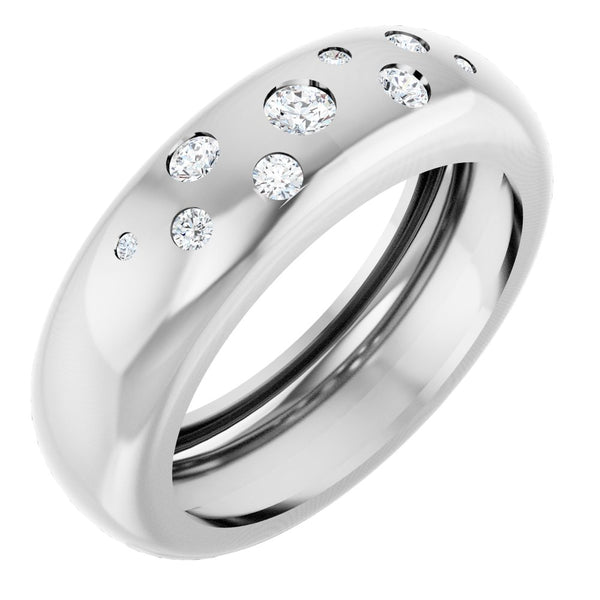 Scintille de Montmartre, Lab-Grown Diamond Band Ring