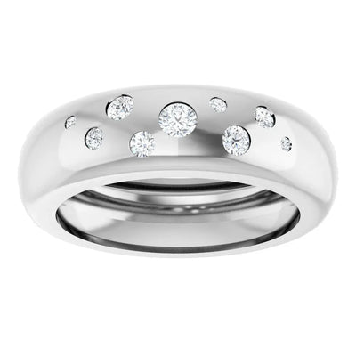 Scintille de Montmartre, Lab-Grown Diamond Band Ring