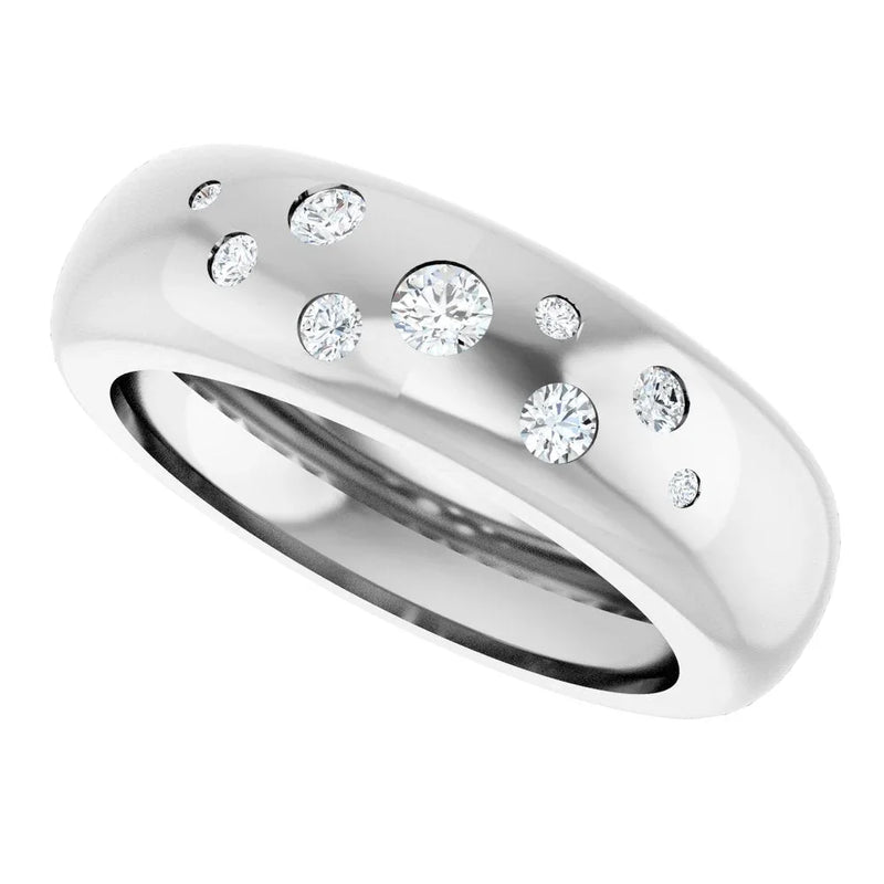Scintille de Montmartre, Lab-Grown Diamond Band Ring
