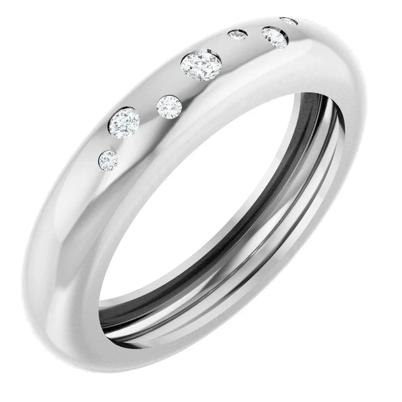Étoiles du Fontainebleau, Natural Diamond Scatter Ring