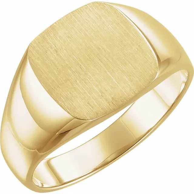 Architectural Octagon Signet Ring