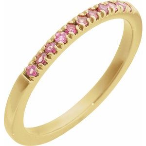 Natural Gemstones Stackable Ring
