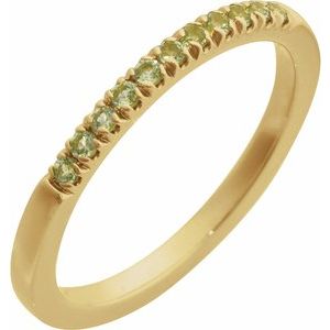 Natural Gemstones Stackable Ring
