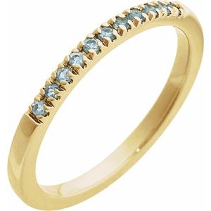 Natural Gemstones Stackable Ring