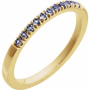 Natural Gemstones Stackable Ring