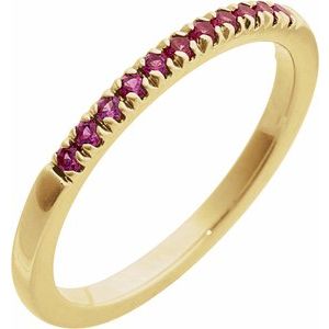 Natural Gemstones Stackable Ring