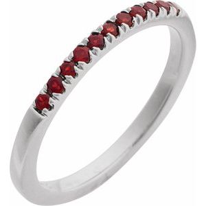 Natural Gemstones Stackable Ring