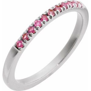 Natural Gemstones Stackable Ring
