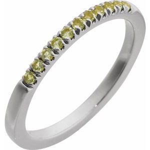Natural Gemstones Stackable Ring