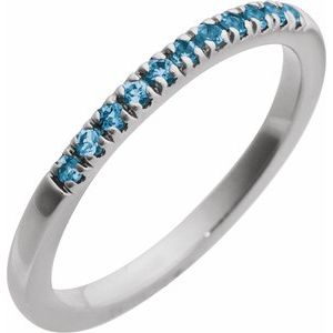 Natural Gemstones Stackable Ring