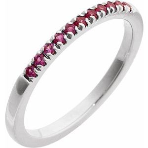 Natural Gemstones Stackable Ring