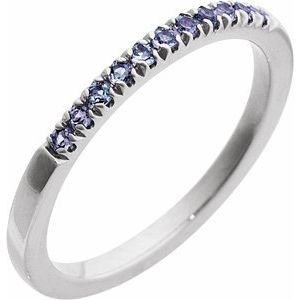 Natural Gemstones Stackable Ring