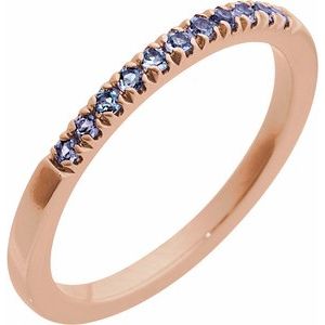 Natural Gemstones Stackable Ring