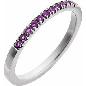Natural Gemstones Stackable Ring