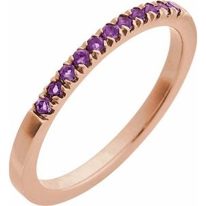 Natural Gemstones Stackable Ring