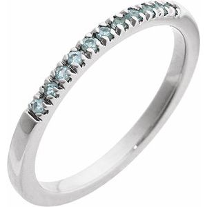 Natural Gemstones Stackable Ring