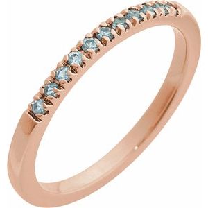 Natural Gemstones Stackable Ring