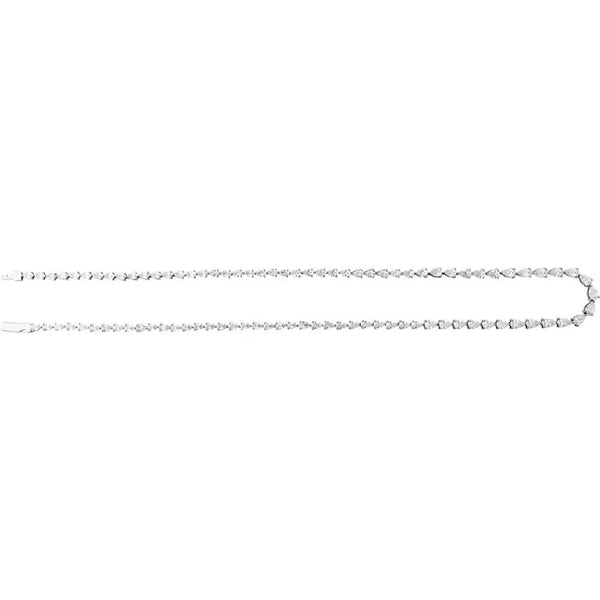 Étincelle de Biarritz, Diamond Pear Tennis Necklace